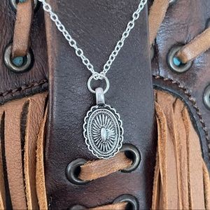 Dainty concho necklace